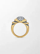 Mooncrest Charcoal Ring