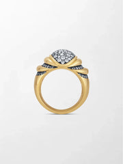 Mooncrest Charcoal Ring