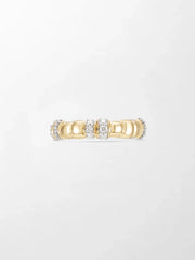 Sleek Gold Grooved Band