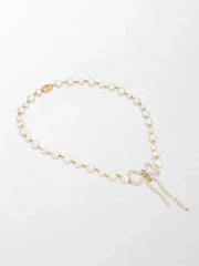 Akoya Pearl Flick-Tie Necklace
