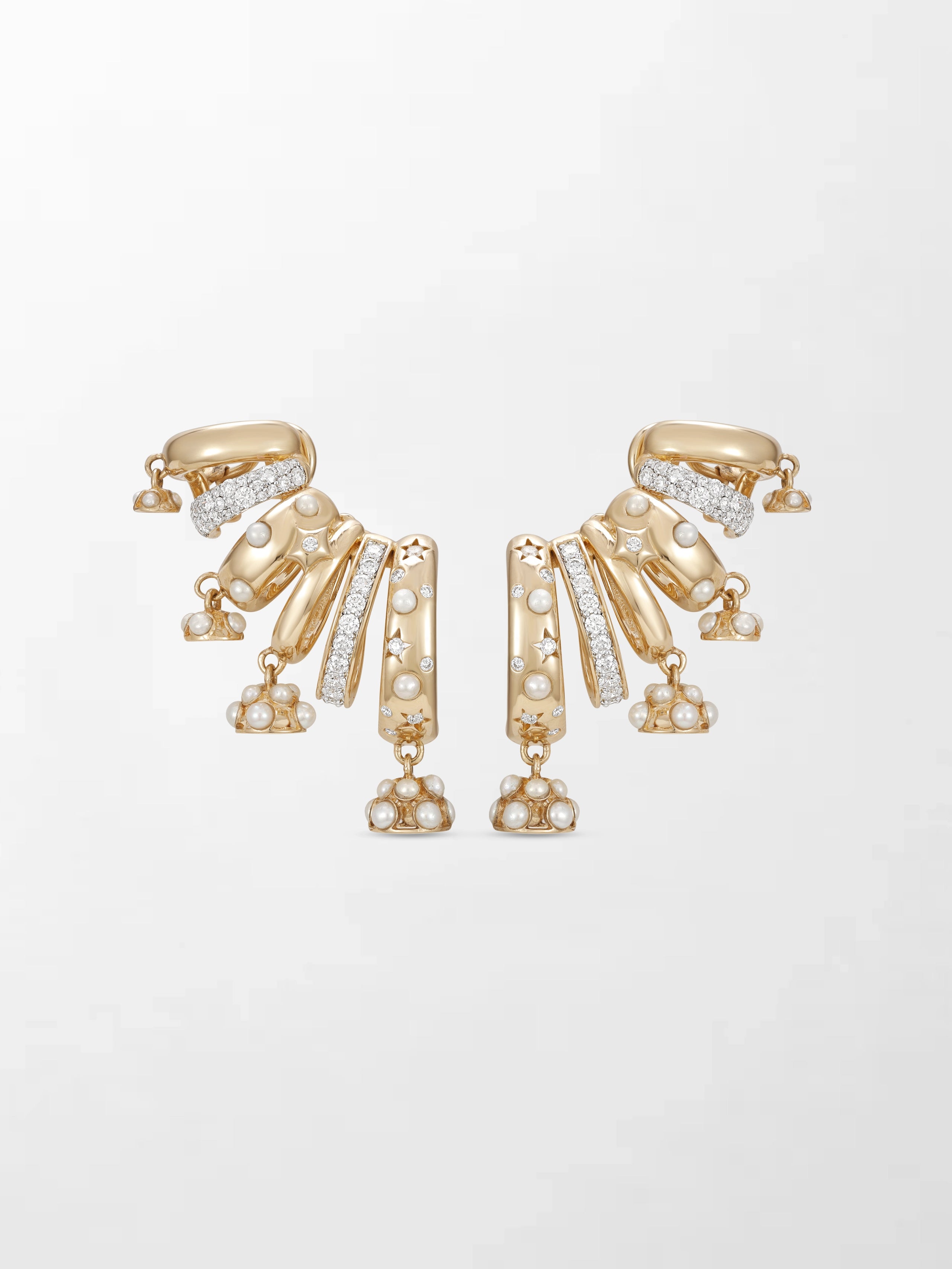 Crescent Climbers Earring