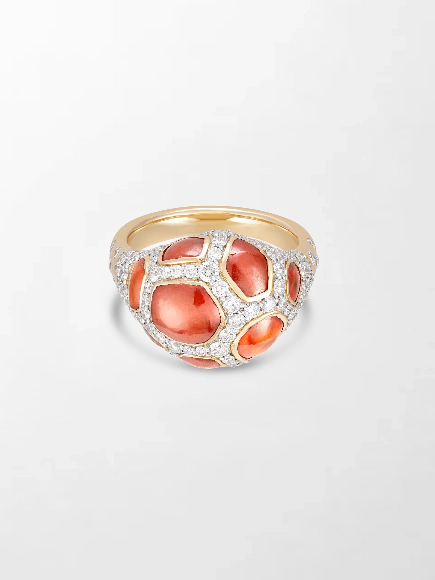 Giraffe Hessonite Ring