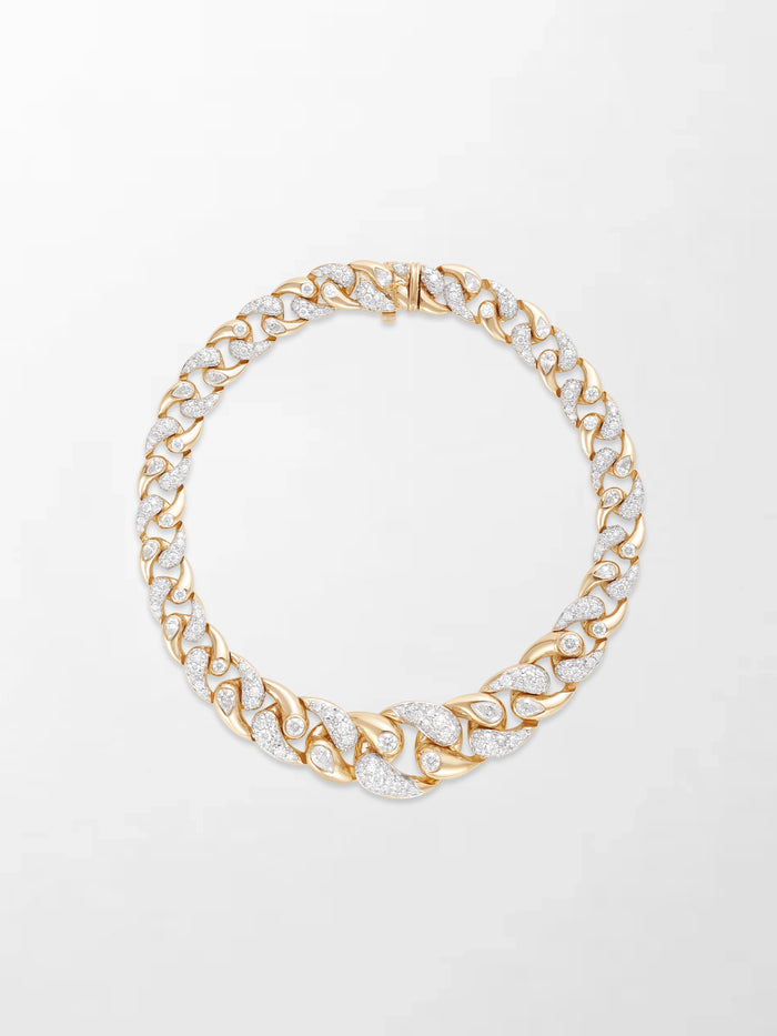 Tapered Cuban Diamond Bracelet