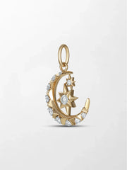 Starlit Moon Diamond Multiwear Pendant