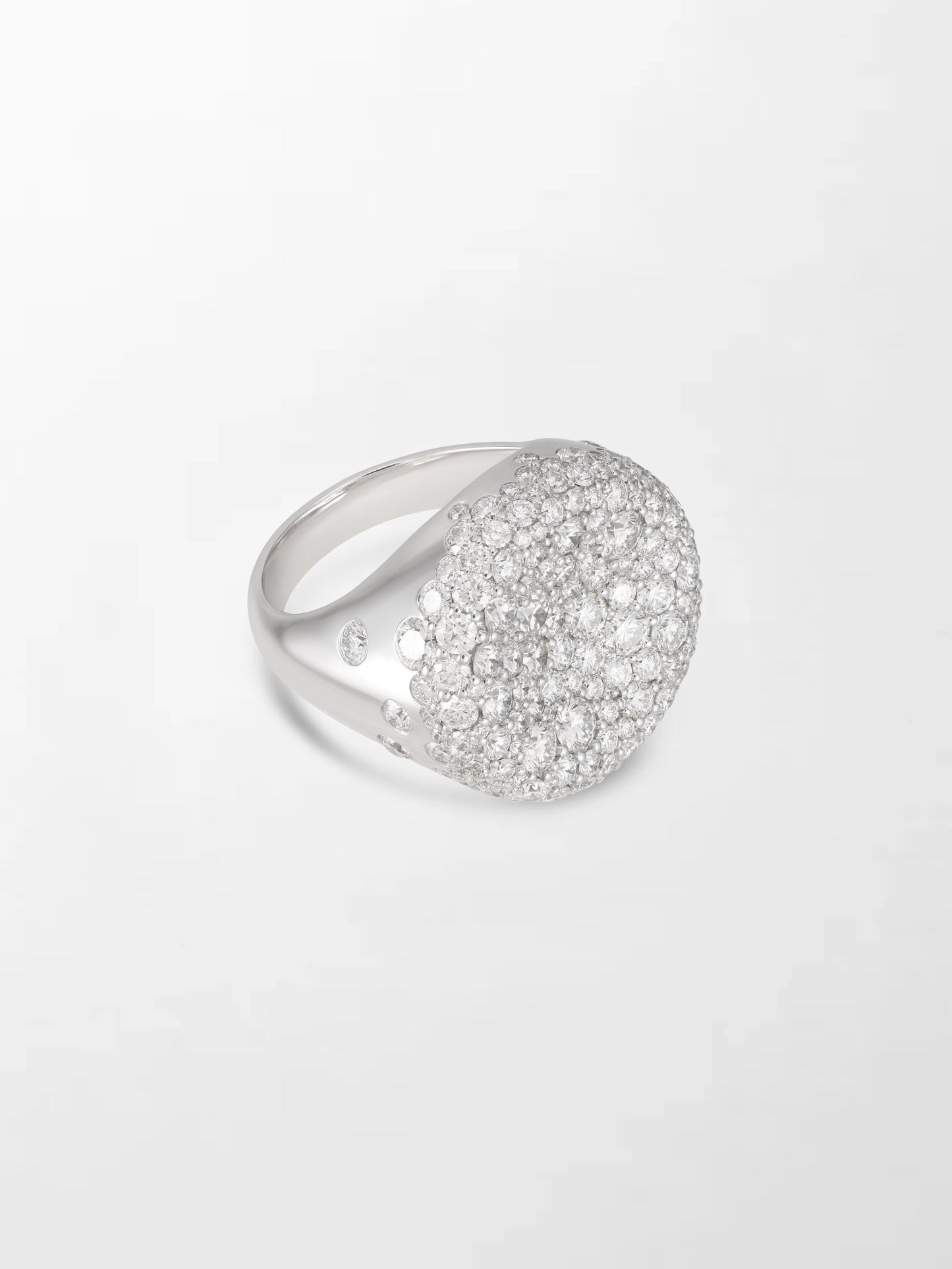 Snow Cupped Dome Ring