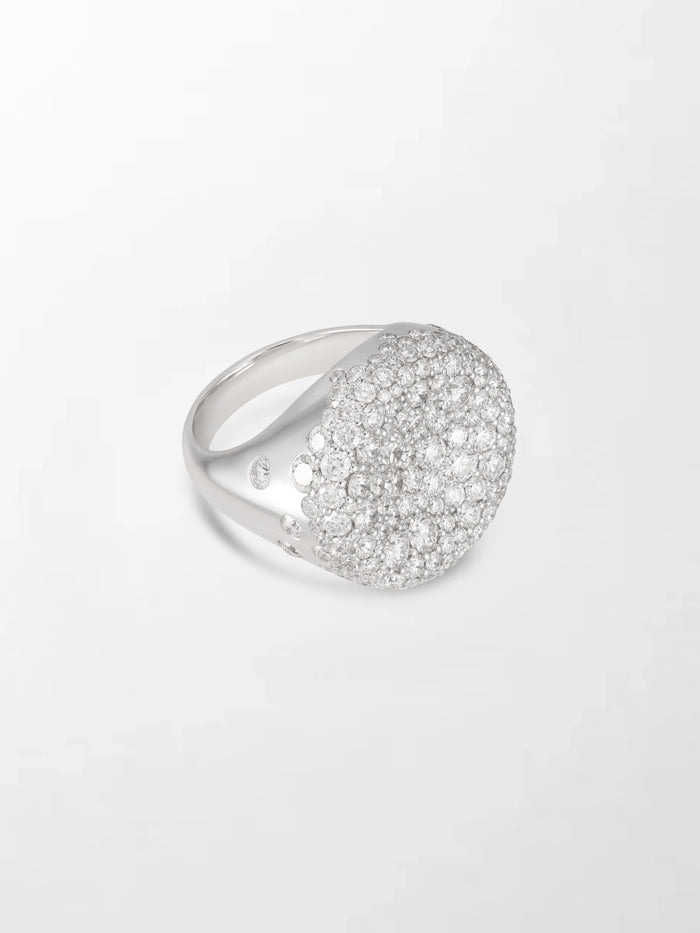 Snow Cupped Dome Ring