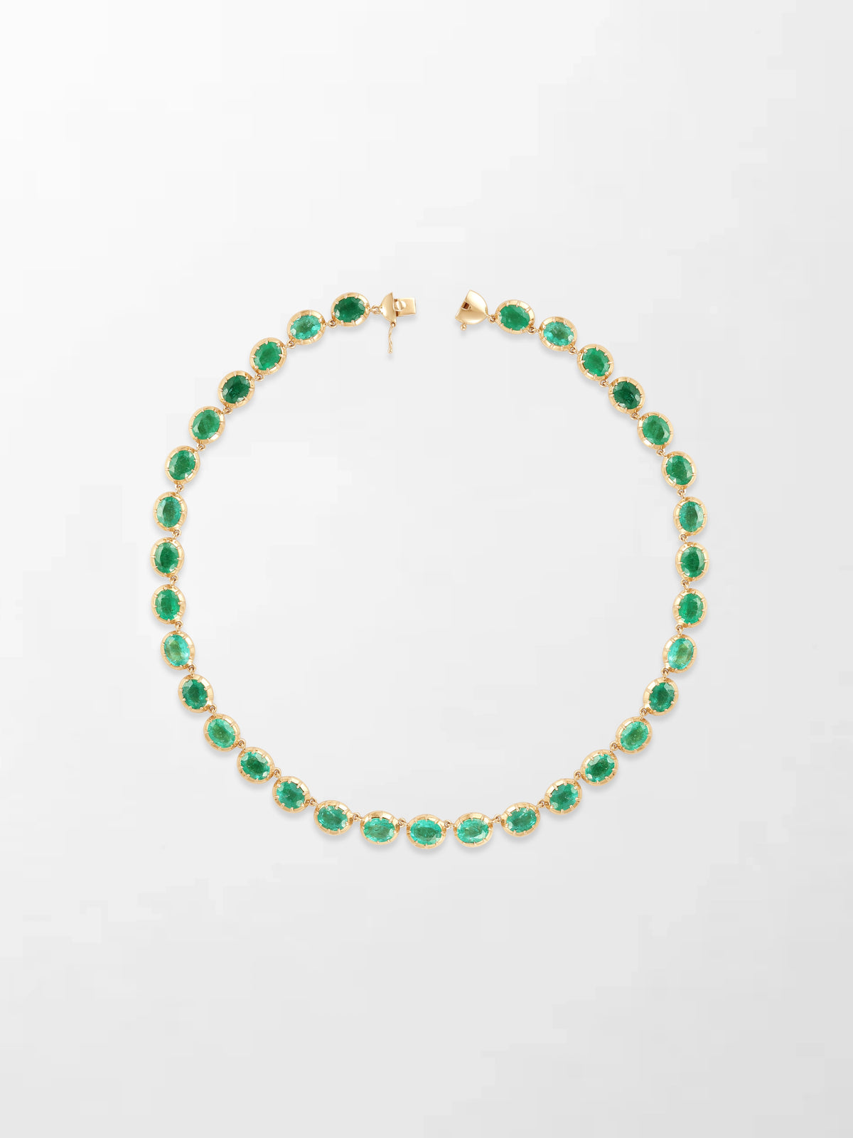 Ovel Emerald Necklace