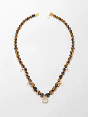 Tiger’s Eye Charm Necklace