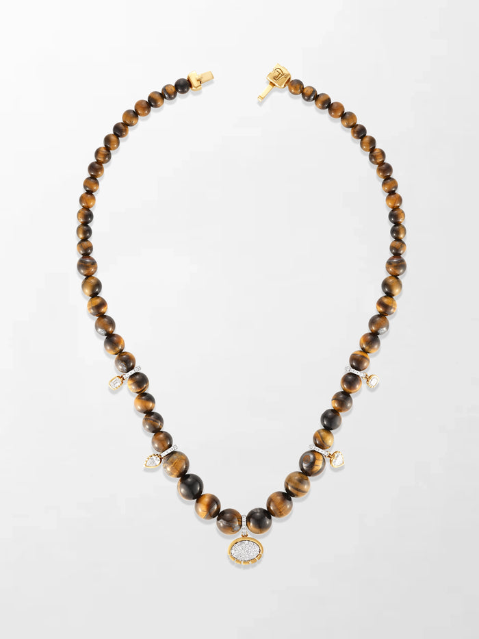 Tiger’s Eye Charm Necklace