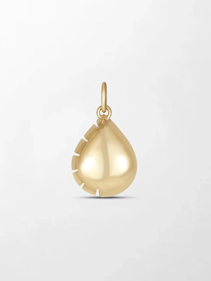 Split Bezel Teardrop Pendant
