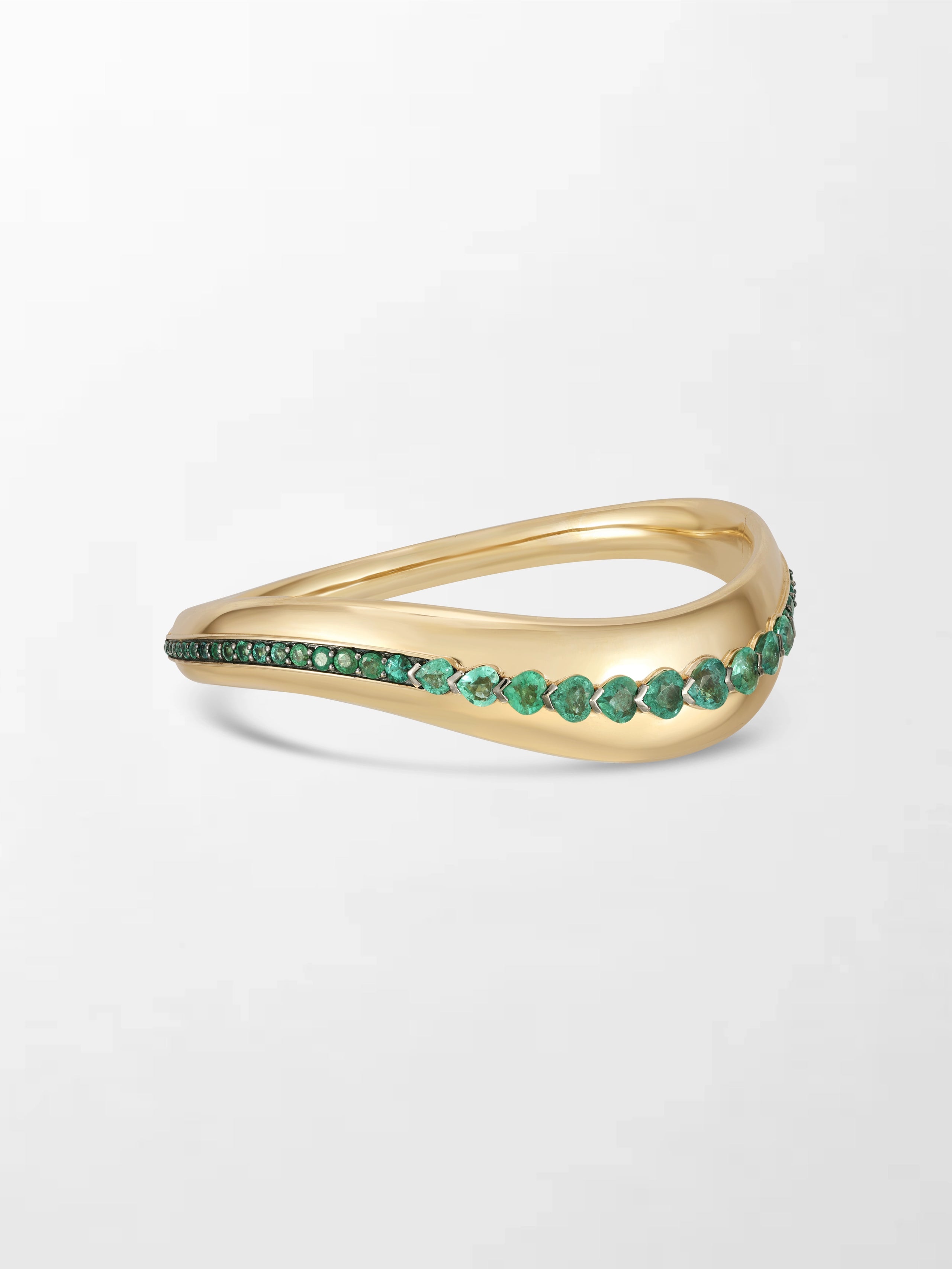 Heart Emerald Wave Bracelet