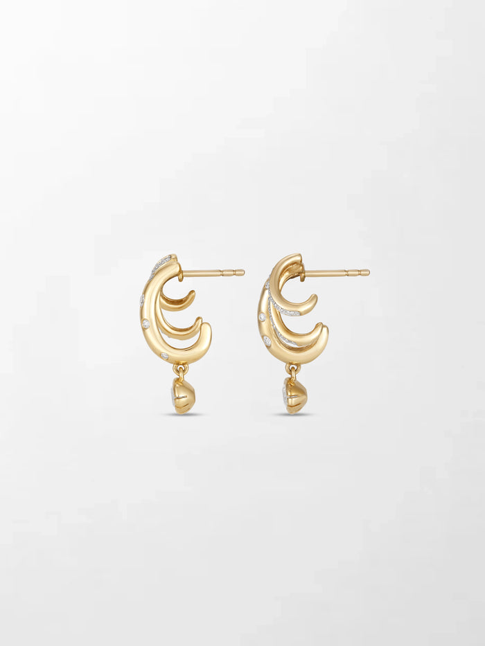 Polkadot Claw Diamond Earrings