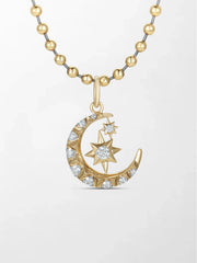 Starlit Moon Diamond Multiwear Pendant