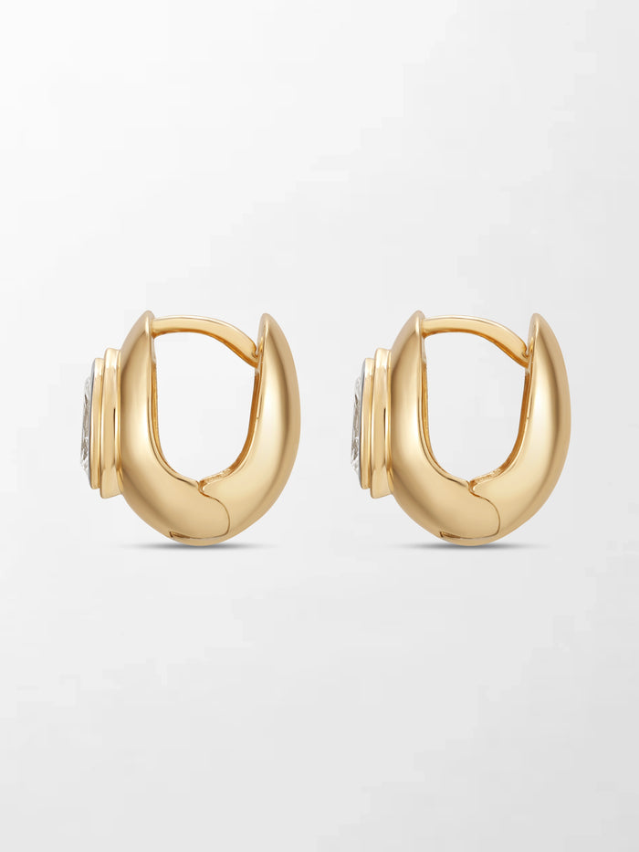 Marquise Curve Huggies