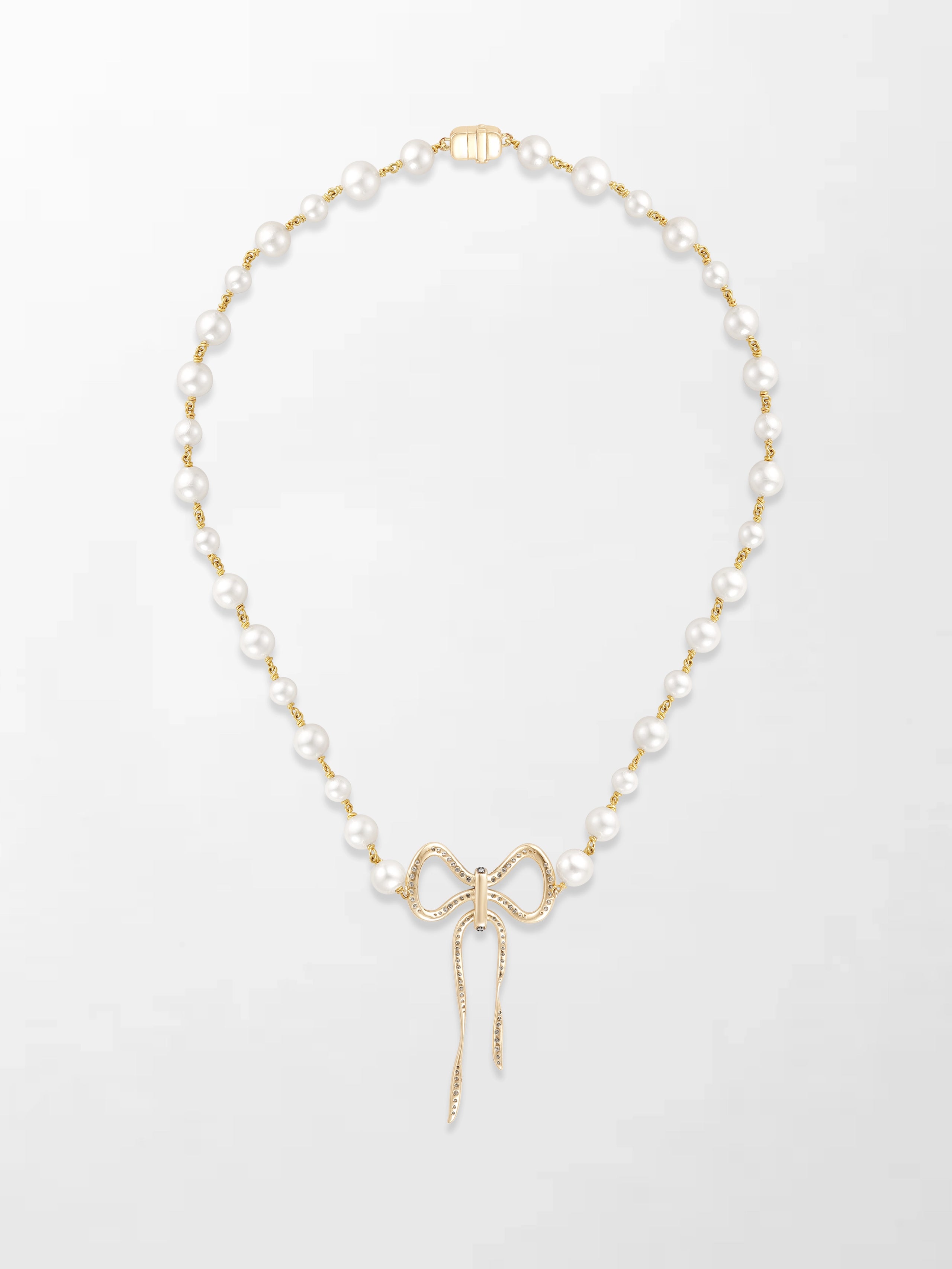 Akoya Pearl Flick-Tie Necklace