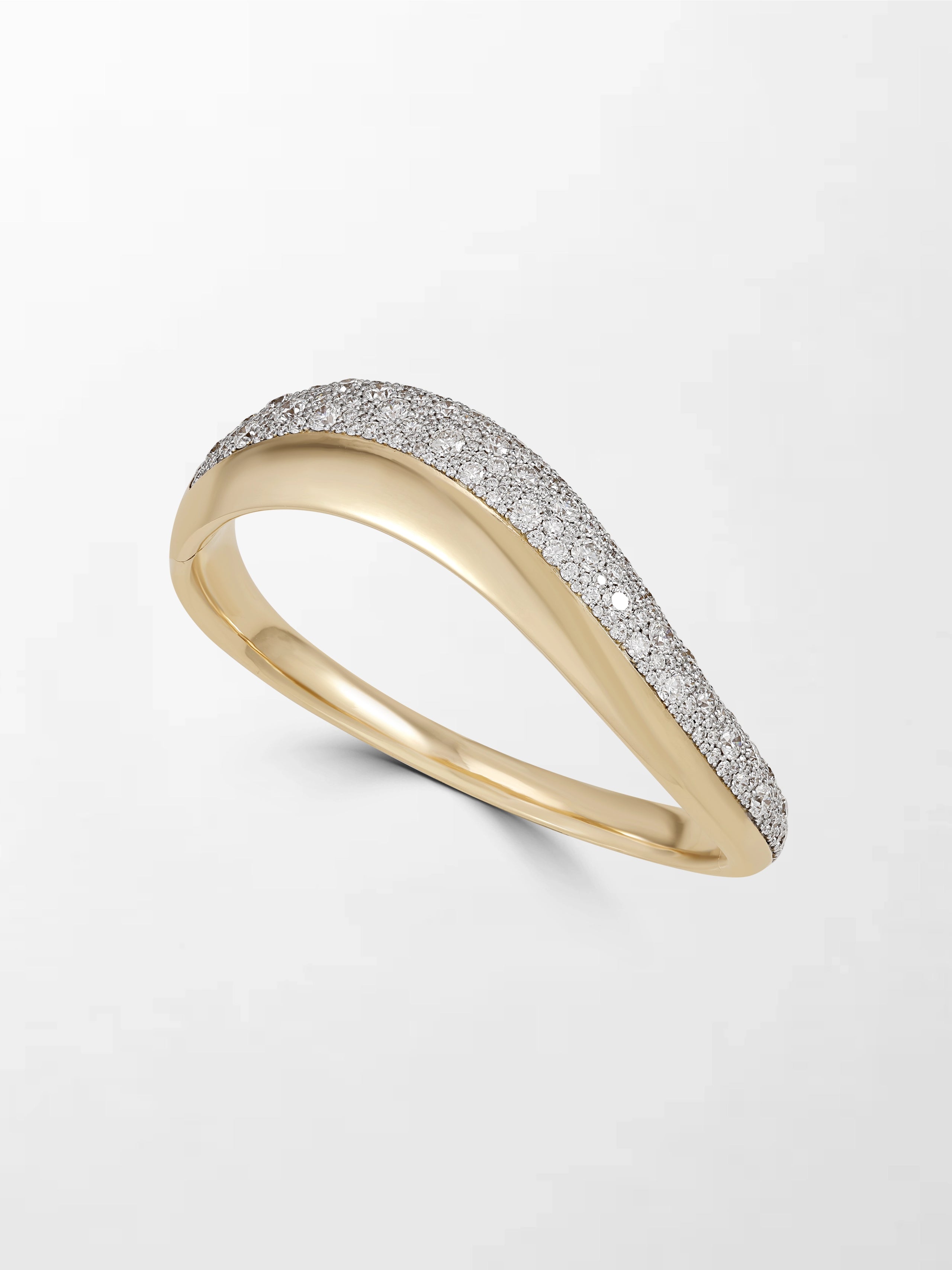 Diamond Pave Wave Bracelet
