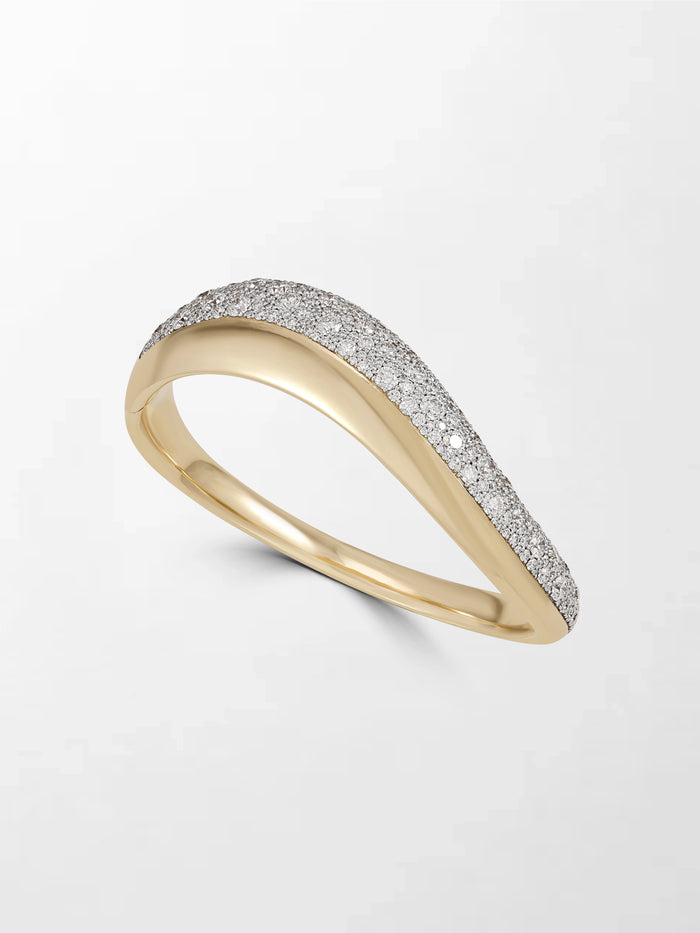 Diamond Pave Wave Bracelet