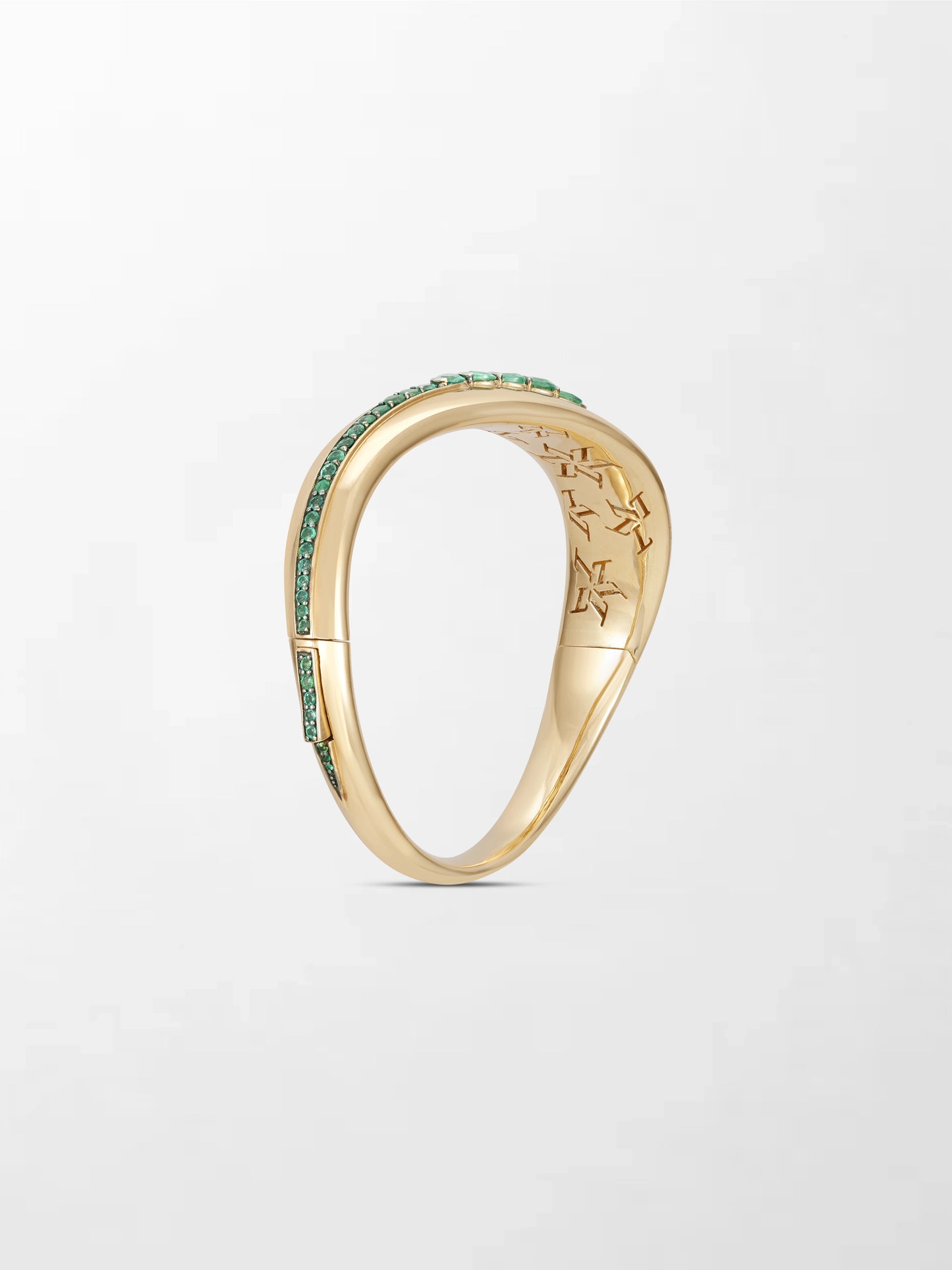 Heart Emerald Wave Bracelet
