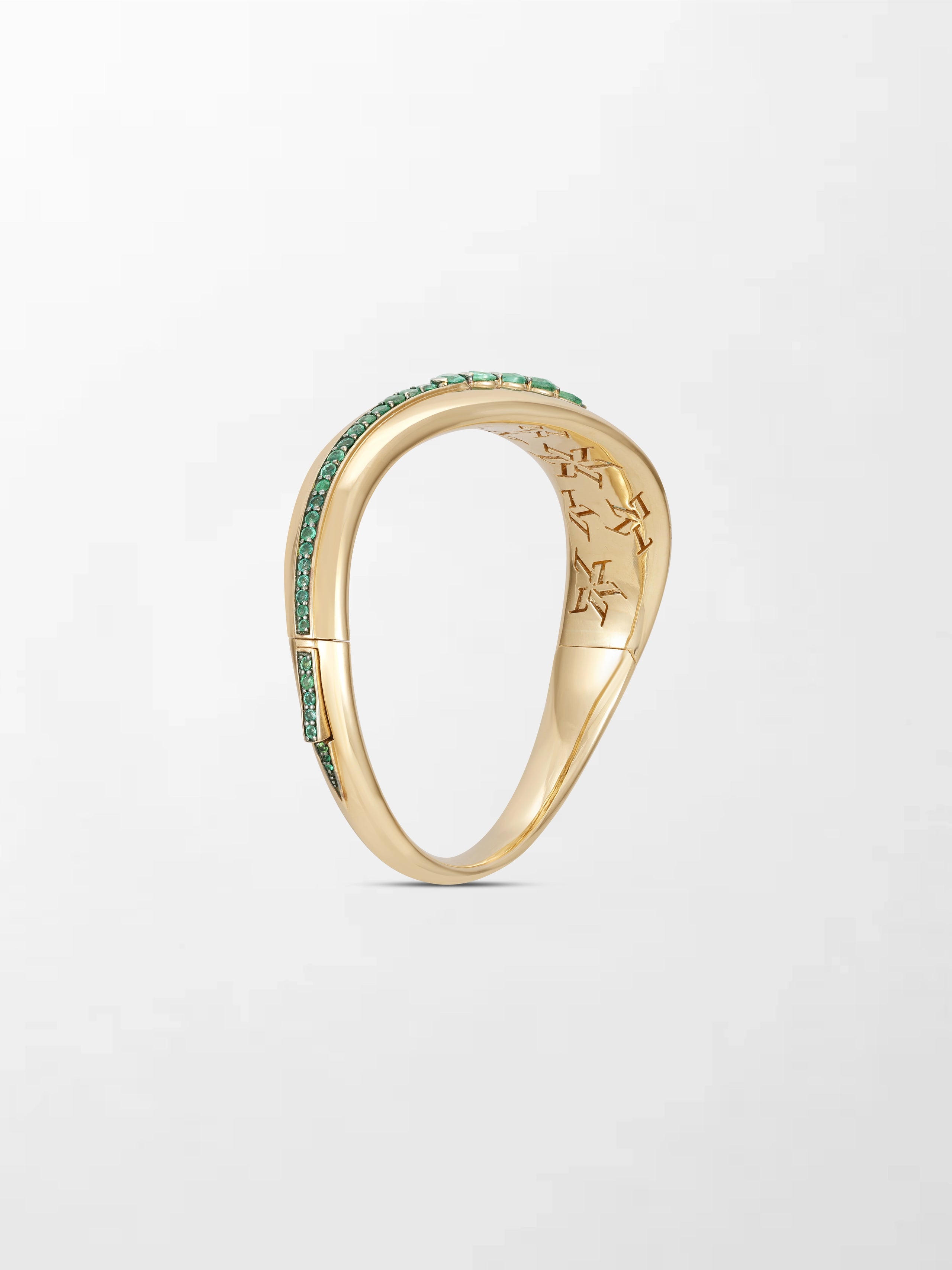 Heart Emerald Wave Bracelet