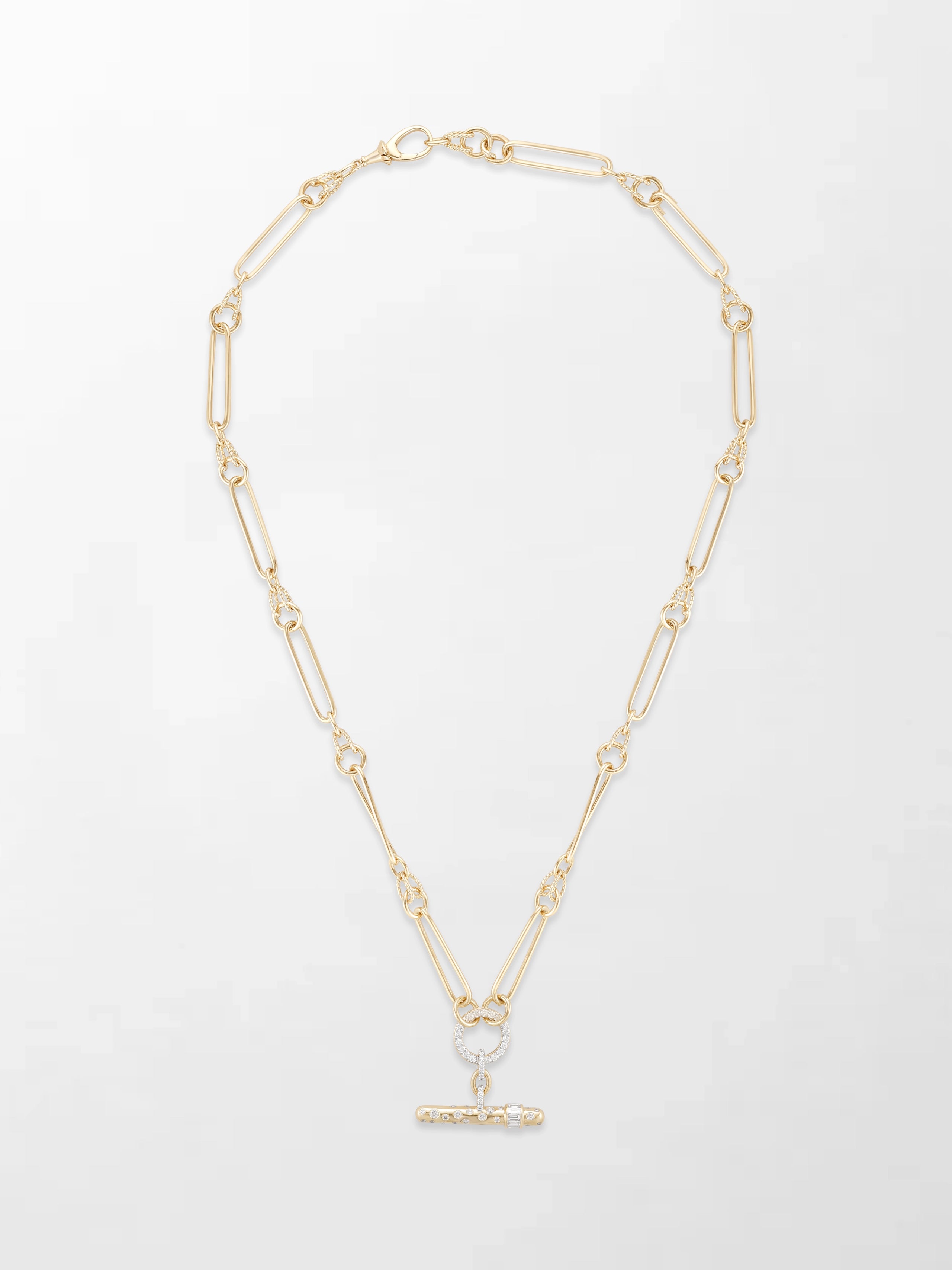 Polka Dot Link T-Bar Chain