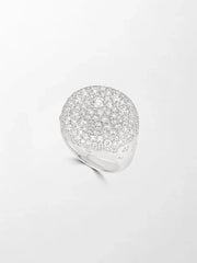 Snow Cupped Dome Ring