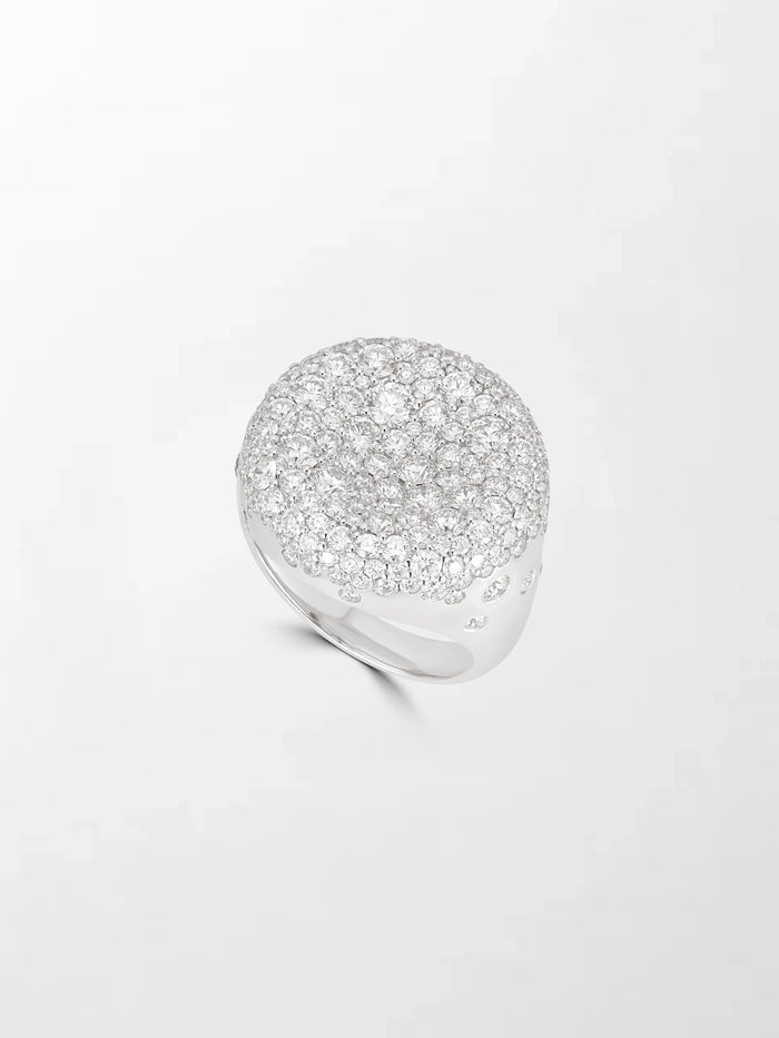 Snow Cupped Dome Ring