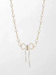 Akoya Pearl Flick-Tie Necklace