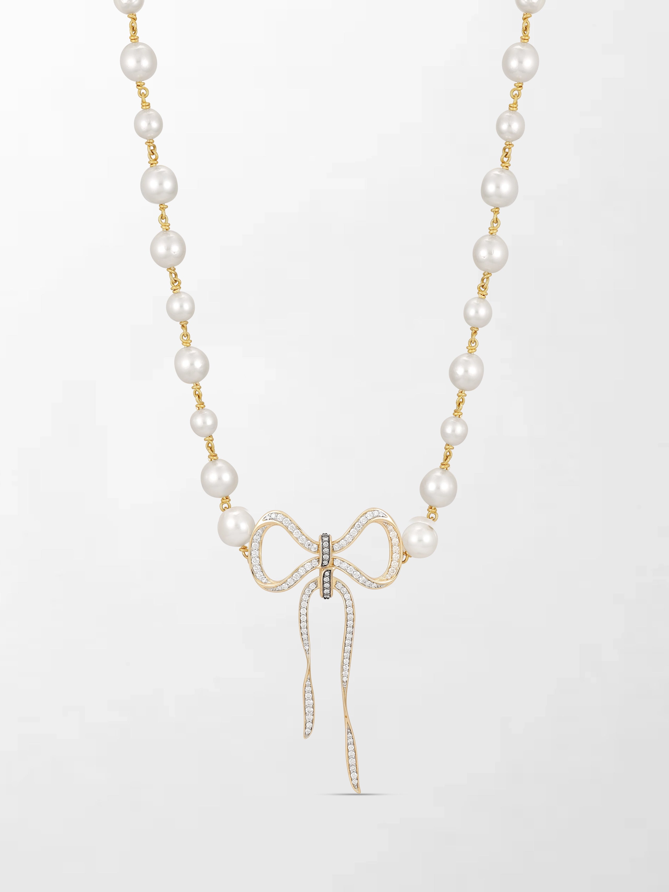 Akoya Pearl Flick-Tie Necklace