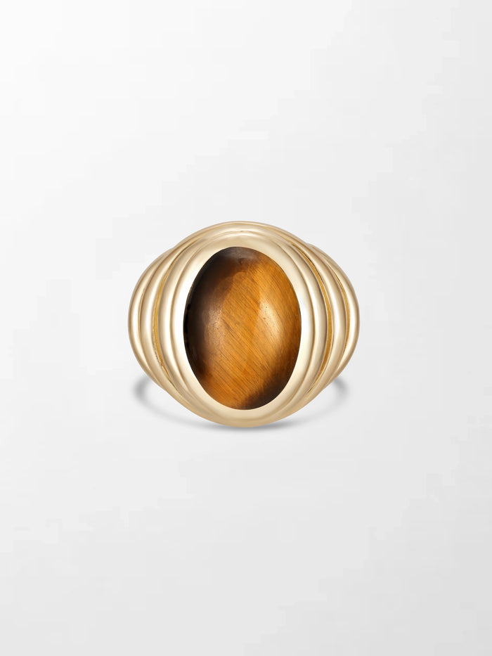 Tiger's Eye Gold Ring