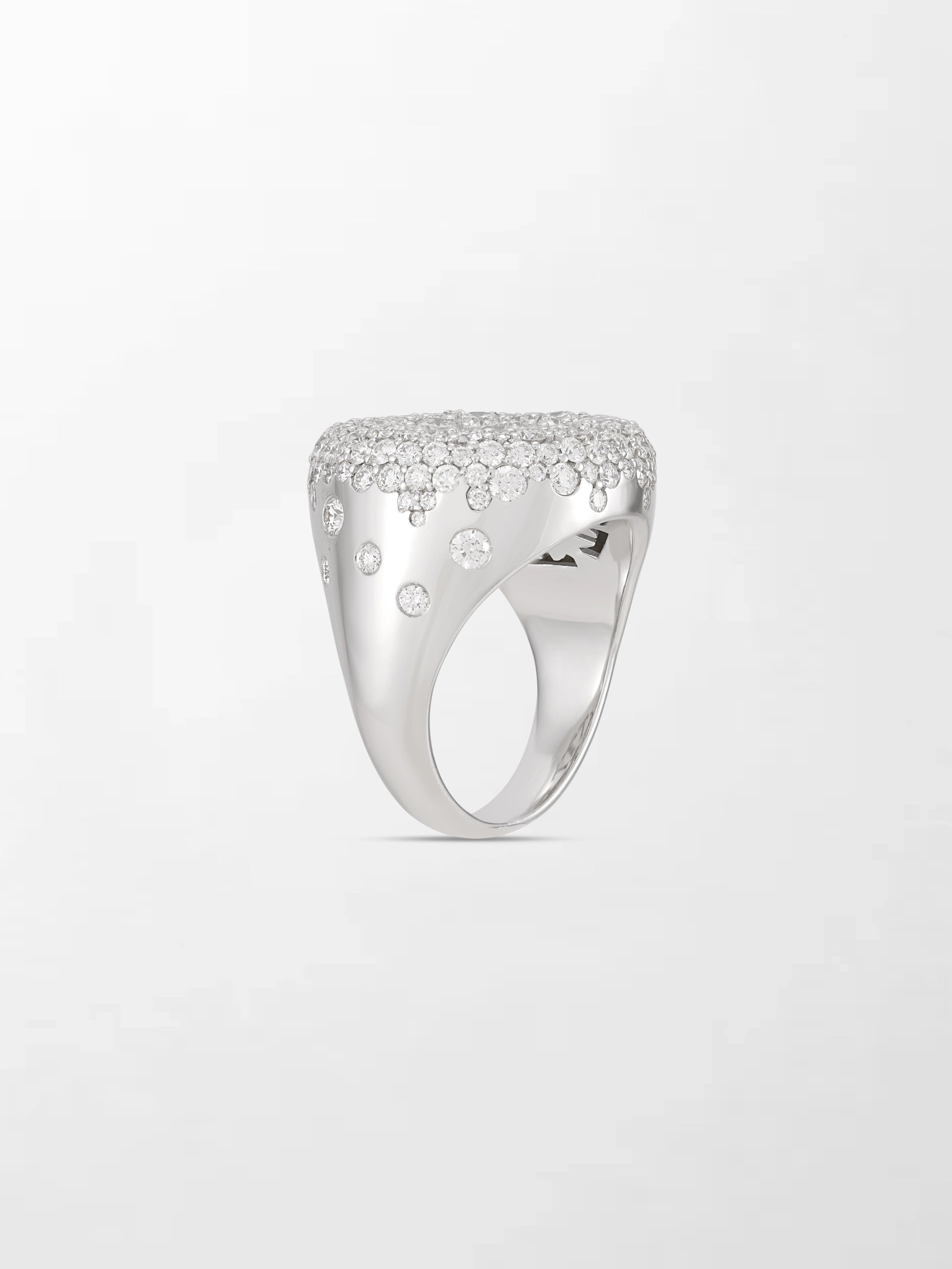 Snow Cupped Dome Ring