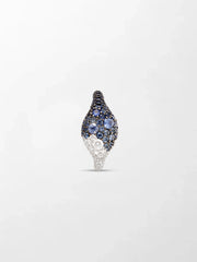 Sapphire Dome Pave Ring