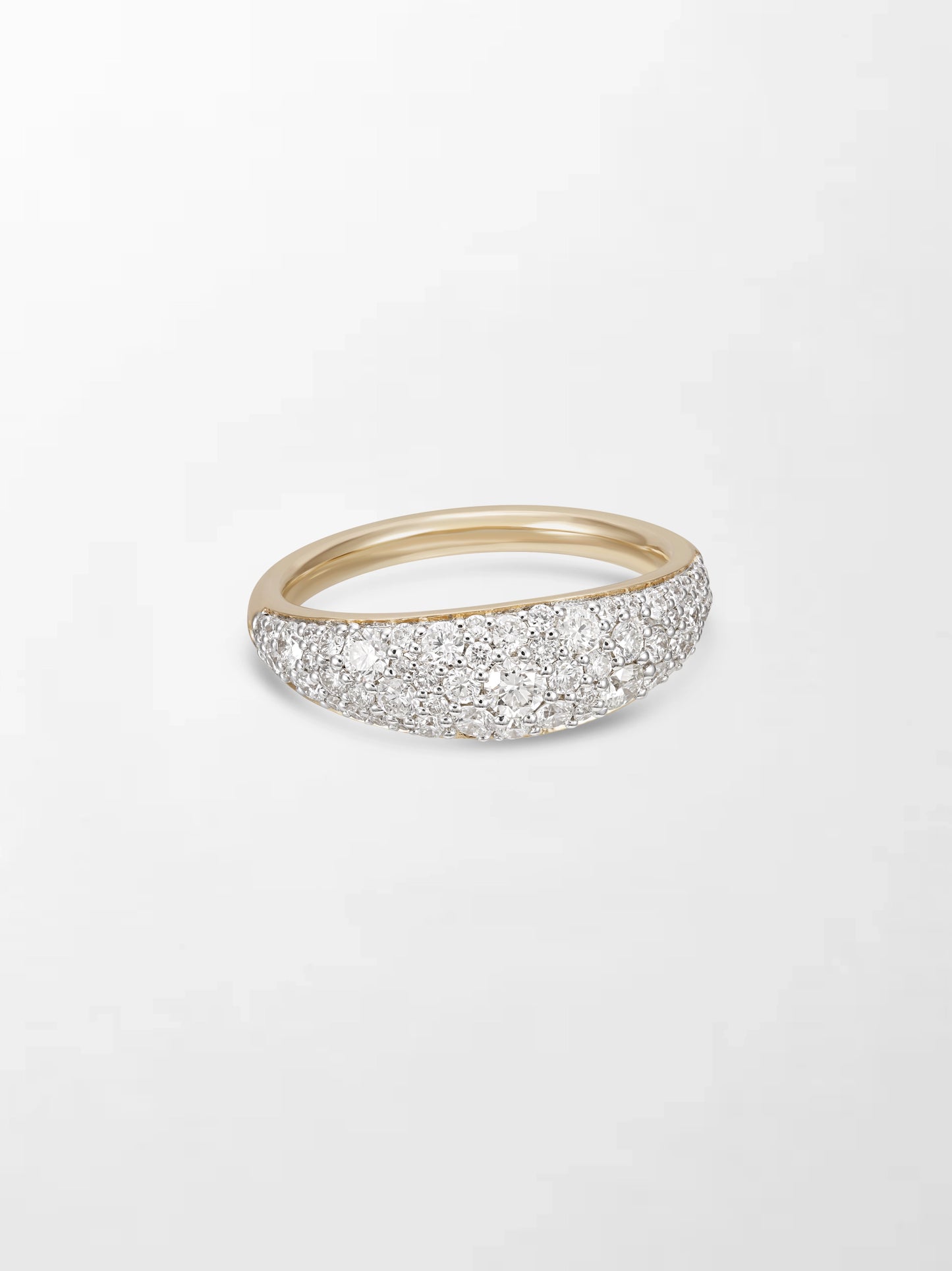 Sleek Pave Diamond Band