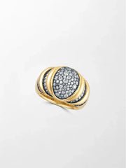 Mooncrest Charcoal Ring