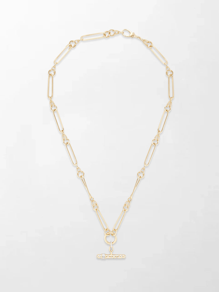 Polka Dot Link T-Bar Chain