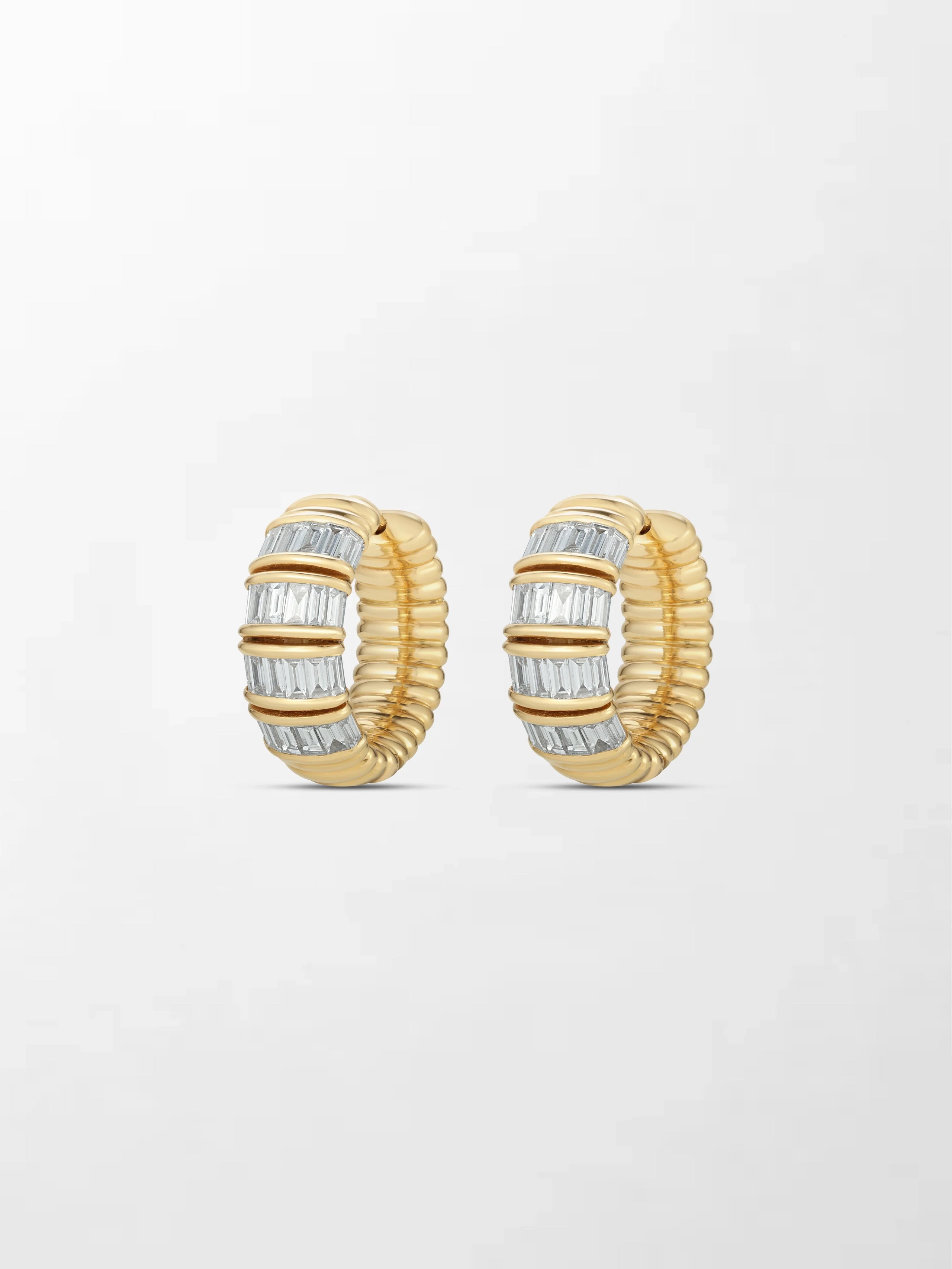 Baguette Hinge hoops