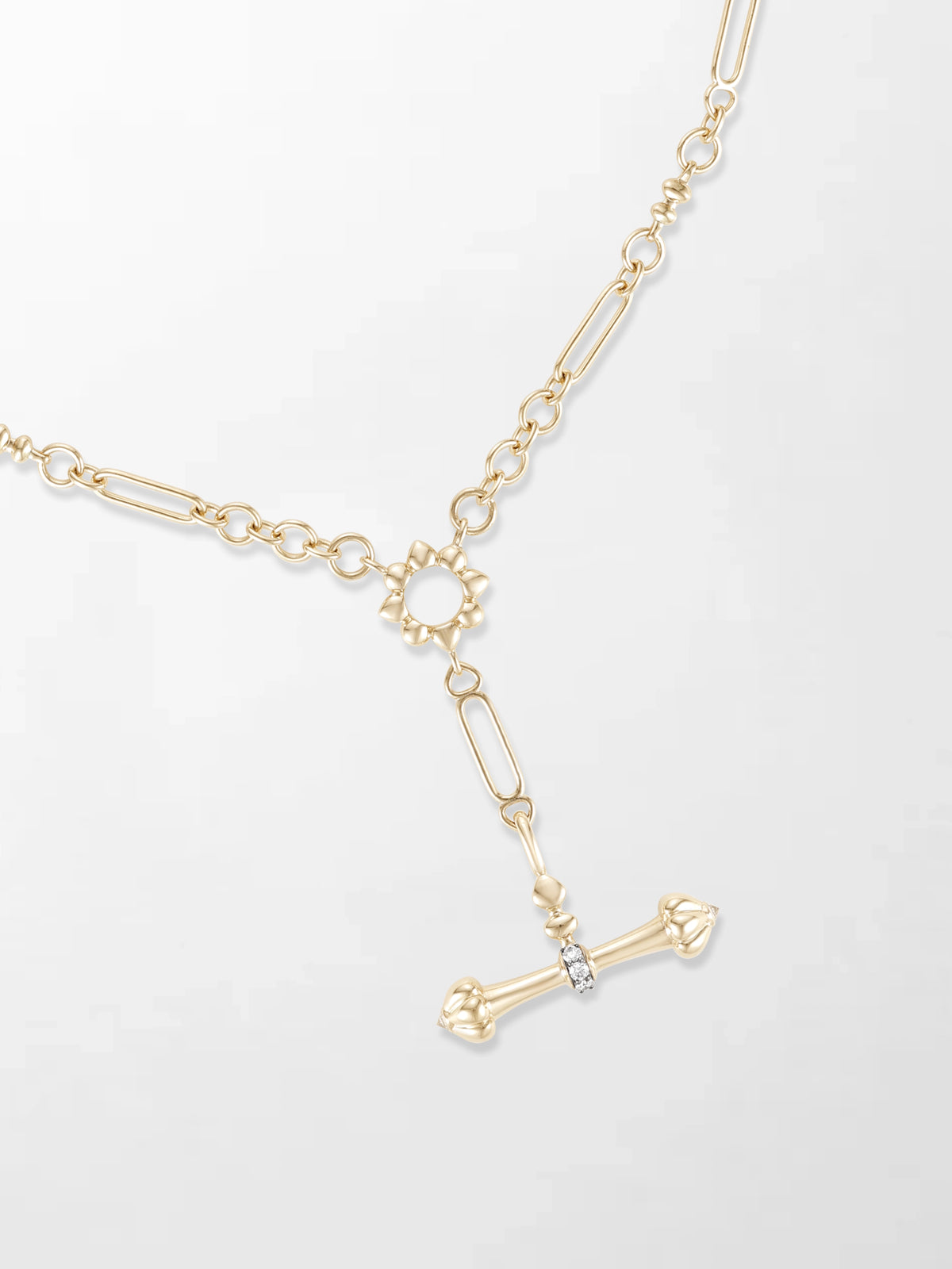 Record Bar Chain Dumbbell T-Bar Chain – Tamannaah Fine Jewellery Int