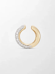 Blue Enamel Pavé Ear Cuff