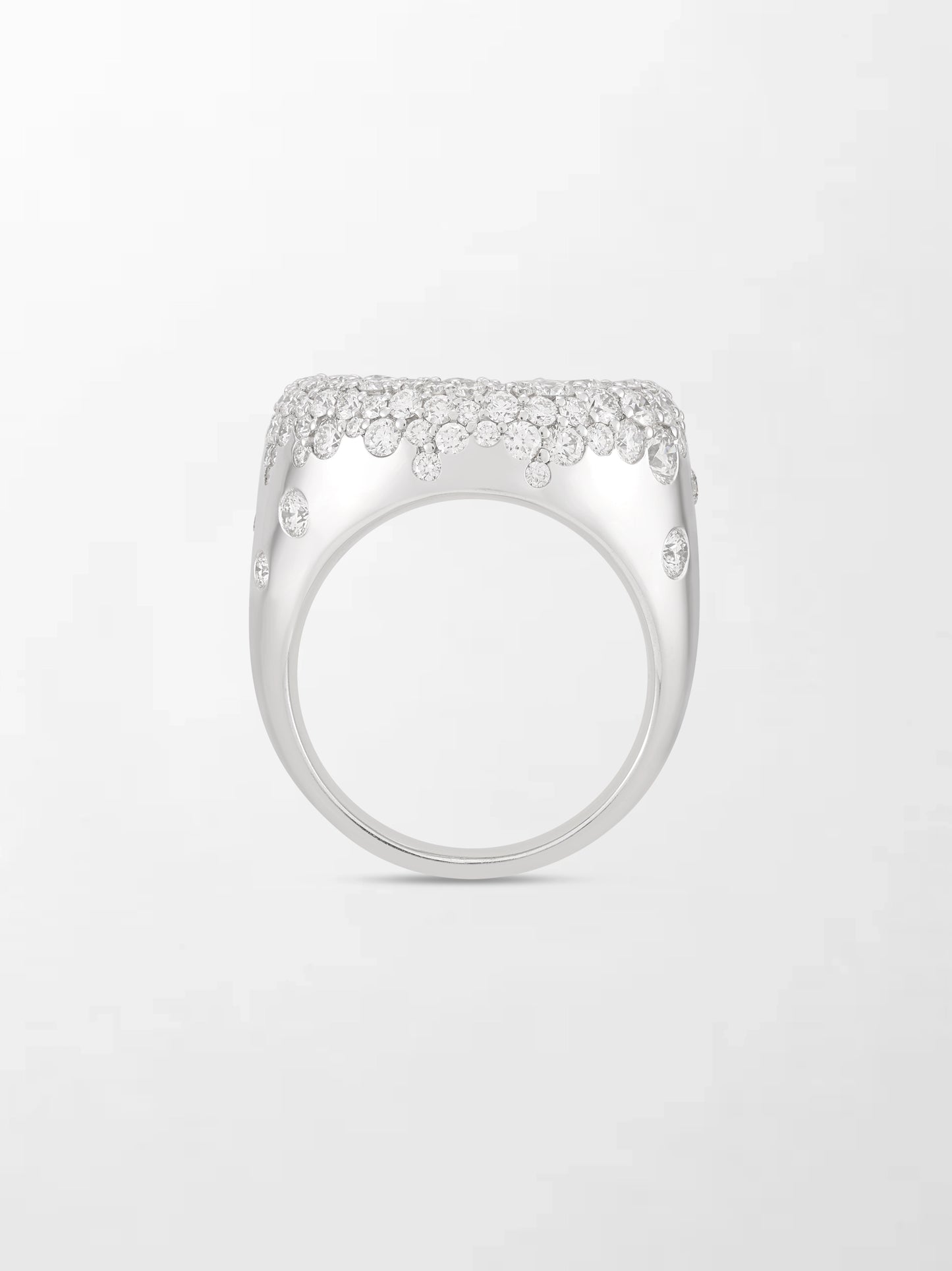 Snow Cupped Dome Ring