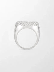 Snow Cupped Dome Ring