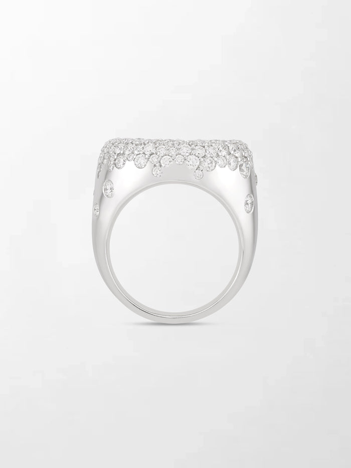 Snow Cupped Dome Ring