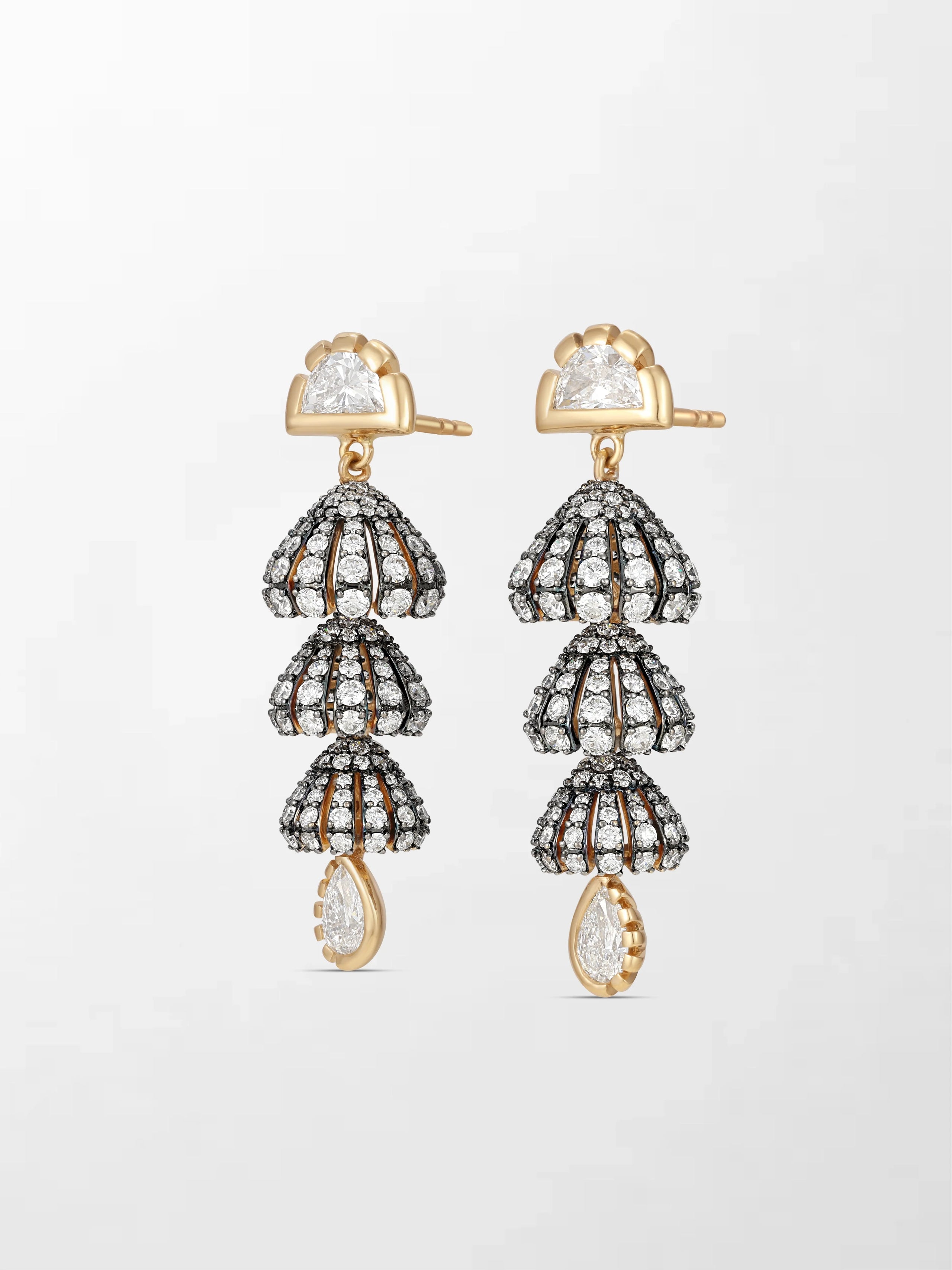 Three Tiered Jhumka