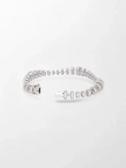 Snow Tapered Roundelle Bracelet