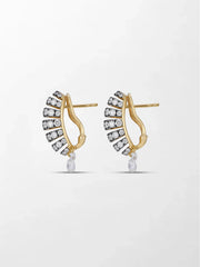 Midnight Grid Diamond Earring