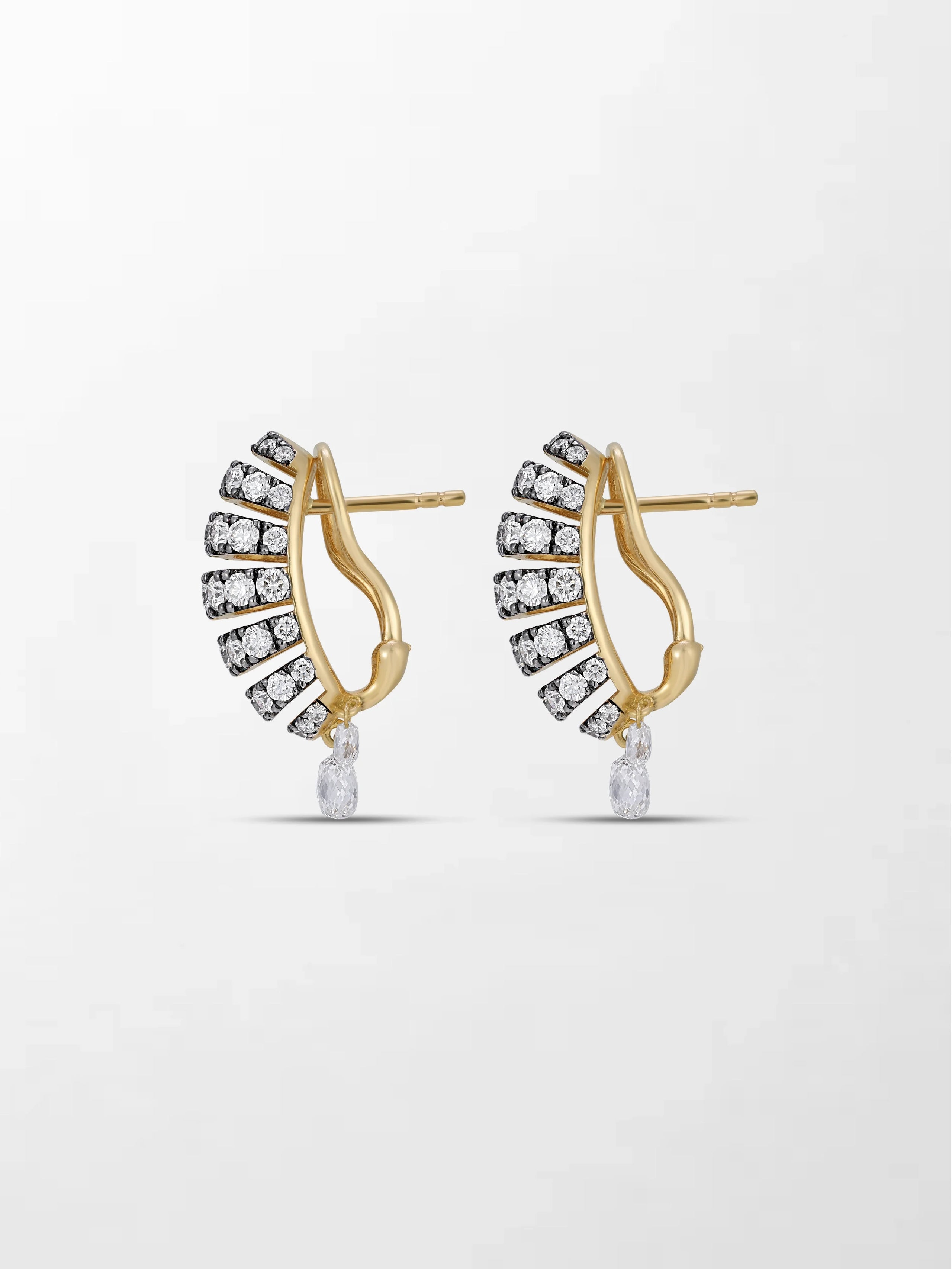 Midnight Grid Diamond Earring