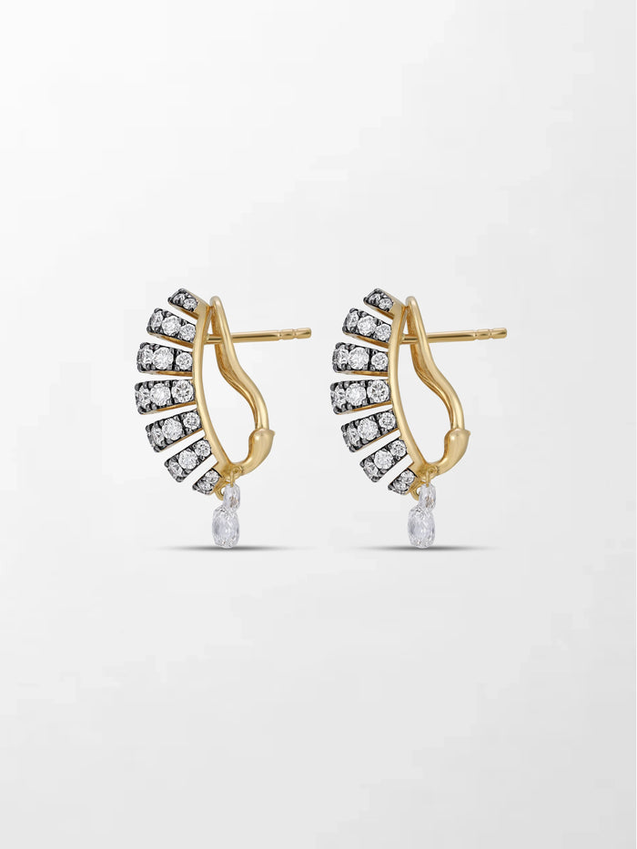Midnight Grid Diamond Earring
