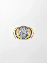 Mooncrest Charcoal Ring