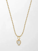 Split Bezel Heartlight Pendant with Ball Chain