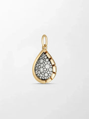 Split Bezel Teardrop Pendant