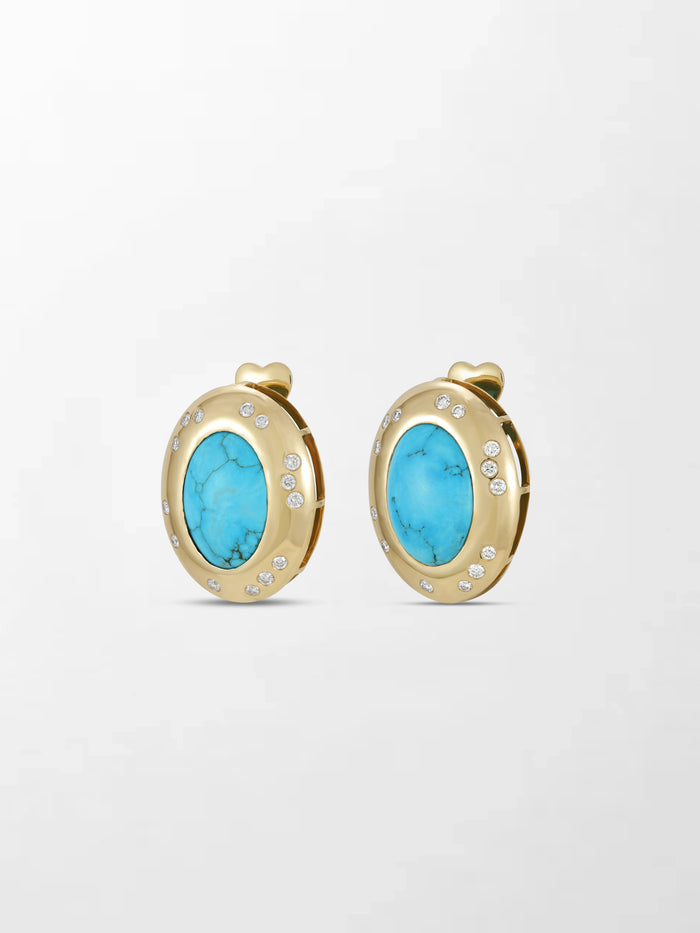 Royal Turquoise Gold Studs