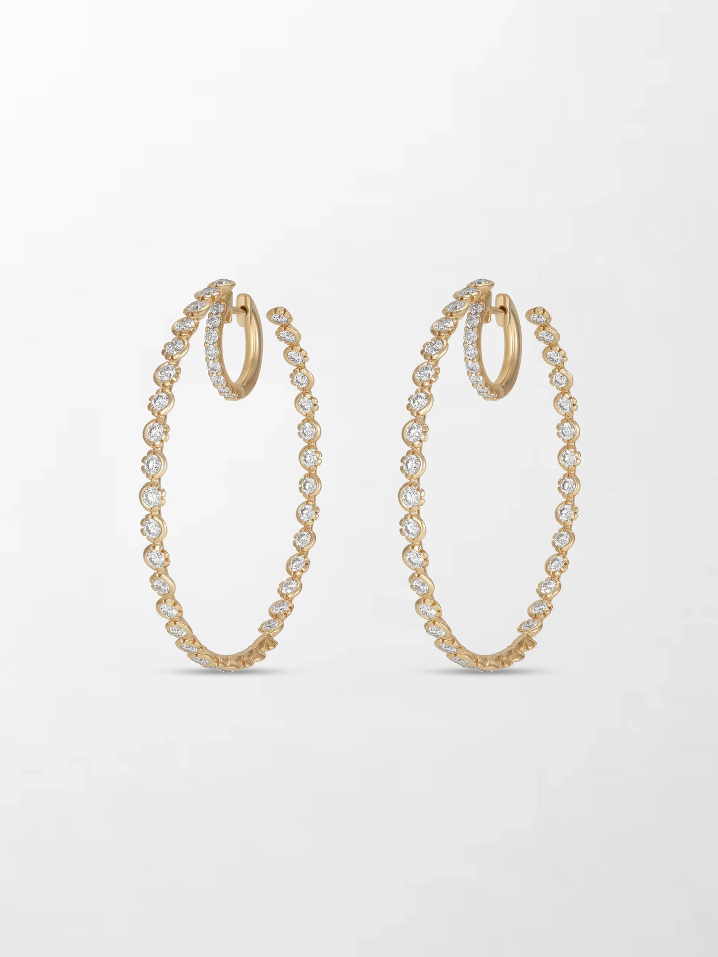 2 inch Split Bezel Double Hoop